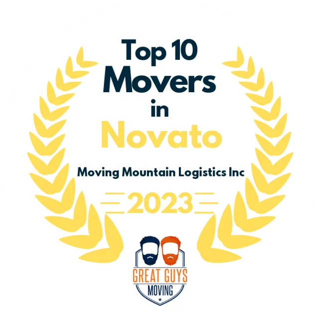 Top 10 Movers in Mountain View, CA 2023 award