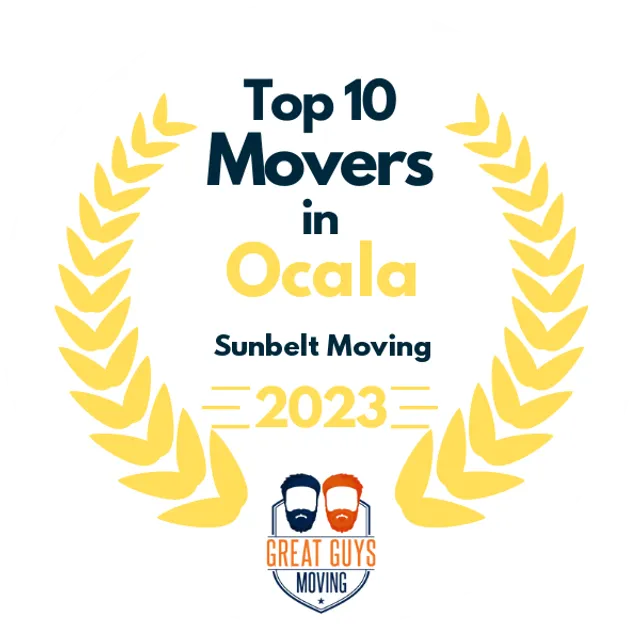 Top 10 Movers in Gainesville, FL 2023 award