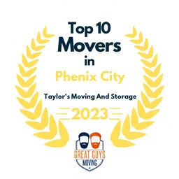 top 10 ranked movers in phenix city 2023 taylors moving and storage image