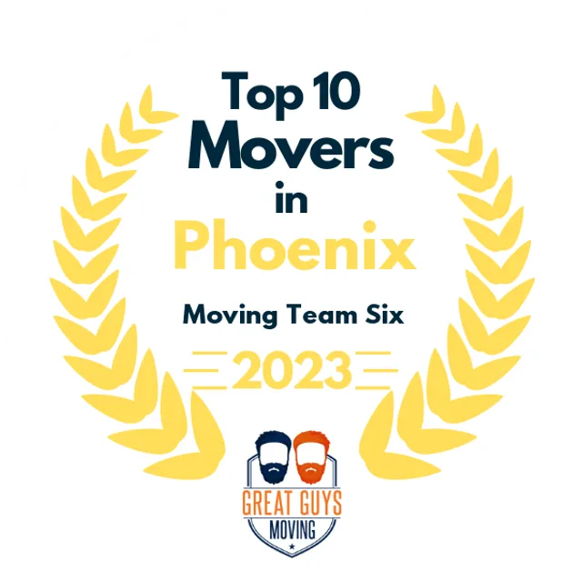 Top 10 Movers in Phoenix, AZ 2023 award