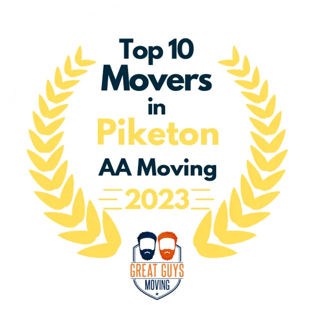 Top 10 Movers in Lexington, KY 2023 award