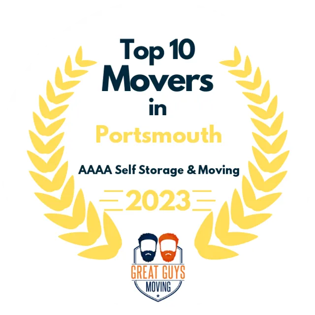 Top 10 Movers in Portsmouth, VA 2023 award