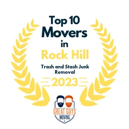 top 10 ranked movers in rock hill 2023 trash and stash junk removal image