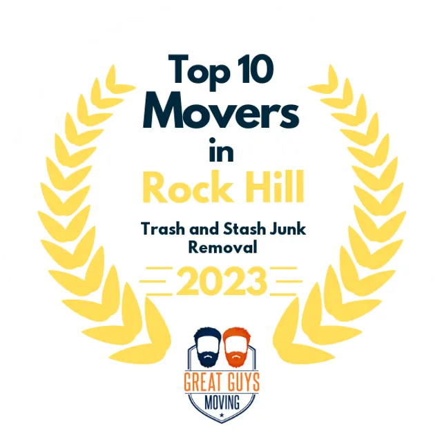 Top 10 Movers in Rock Hill, SC 2023 award