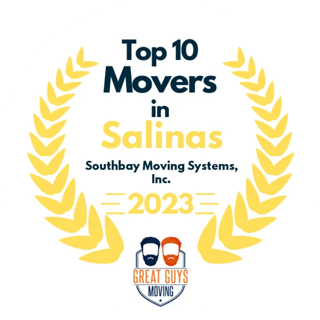 Top 10 Movers in Stockton, CA 2023 award