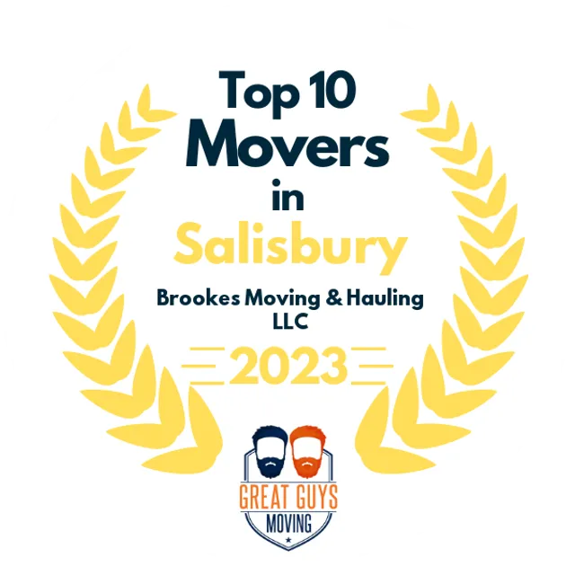 Top 10 Movers in Salisbury, MD 2023 award