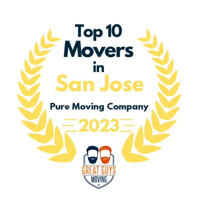 Top 10 Movers in San Jose, CA 2023 award