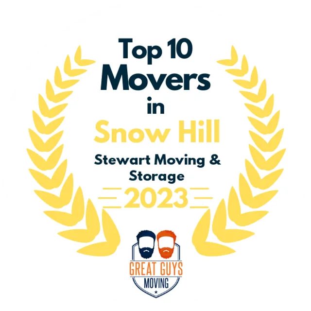 Top 10 Movers in Baltimore, MD 2023 award