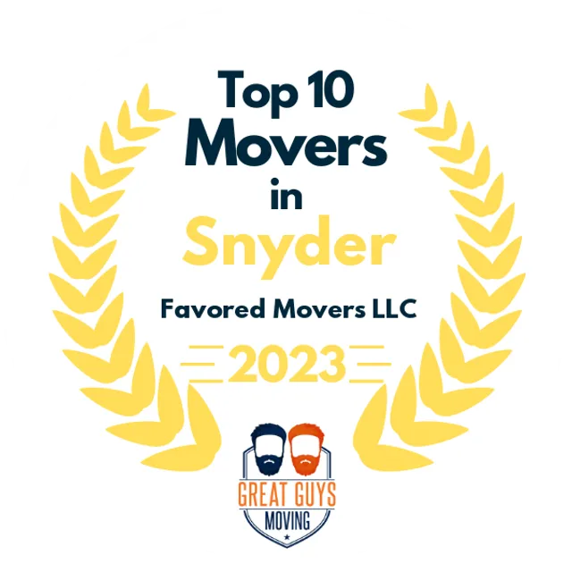 Top 10 Movers in Tampa, FL 2023 award