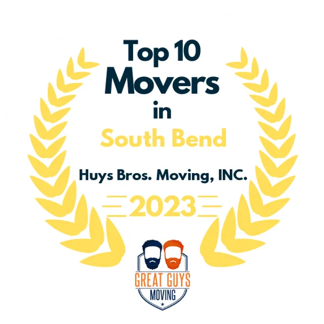 Top 10 Movers in South Bend, IN 2023 award