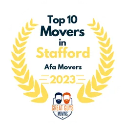 top 10 ranked movers in stafford 2023 afa movers image