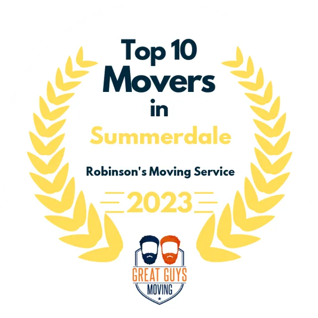 Top 10 Movers in Mobile, AL 2023 award