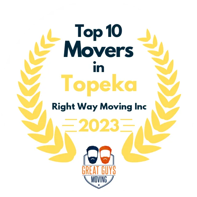 Top 10 Movers in Topeka, KS 2023 award