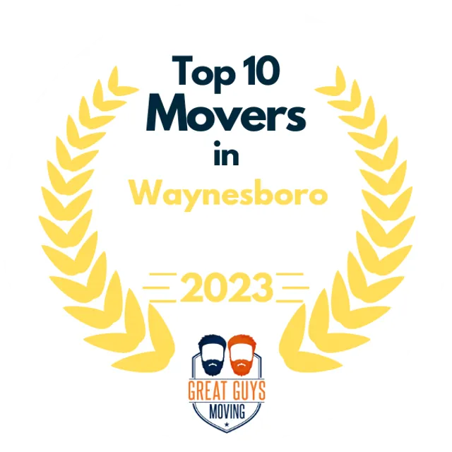 Top 10 Movers in Harrisonburg, VA 2023 award