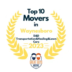 top 10 ranked movers in waynesboro 2023 d d transportation hauling lawn care image