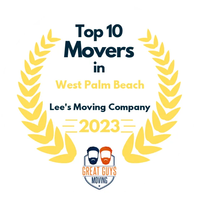 Top 10 Movers in Fort Lauderdale, FL 2023 award