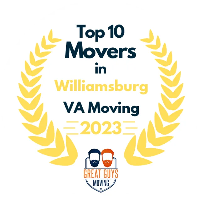 Top 10 Movers in Virginia Beach, VA 2023 award