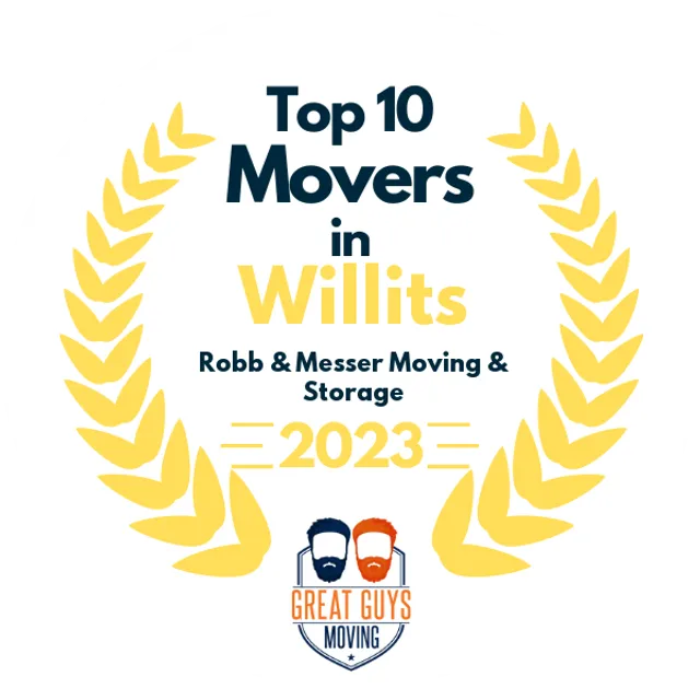 Top 10 Movers in Willits, CA 2023 award