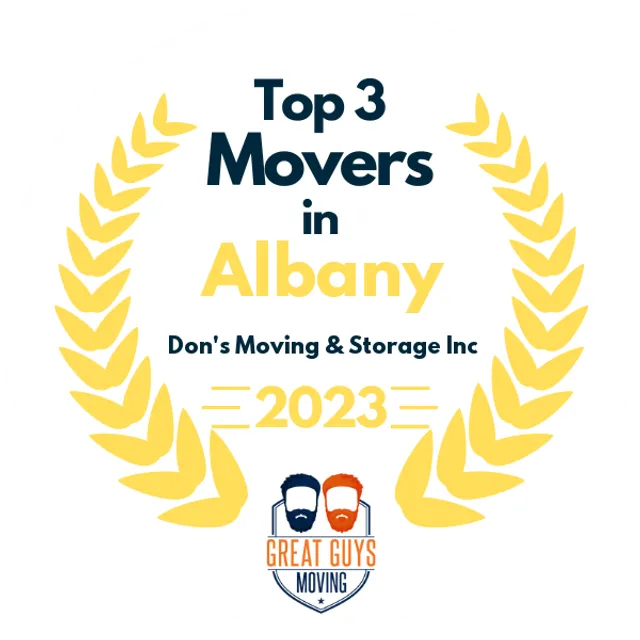 Top 3 Movers in Albany, NY 2023 award