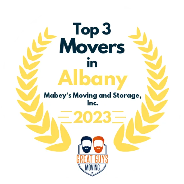 Top 3 Movers in Albany, NY 2023 award