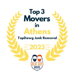 top 3 ranked movers in athens 2023 topdawg junk removal image