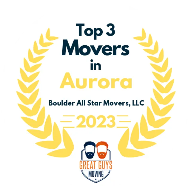 Top 3 Movers in Aurora, CO 2023 award