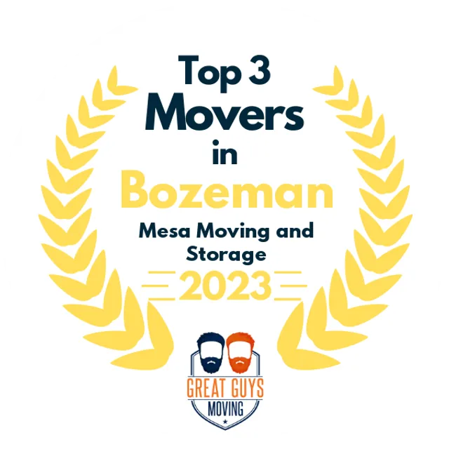 Top 3 Movers in Bozeman, MT 2023 award