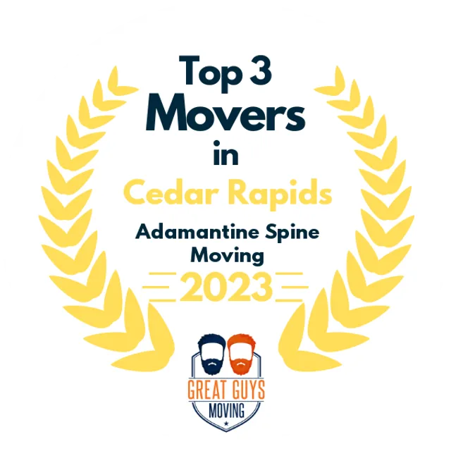 Top 3 Movers in Cedar Rapids, IA 2023 award