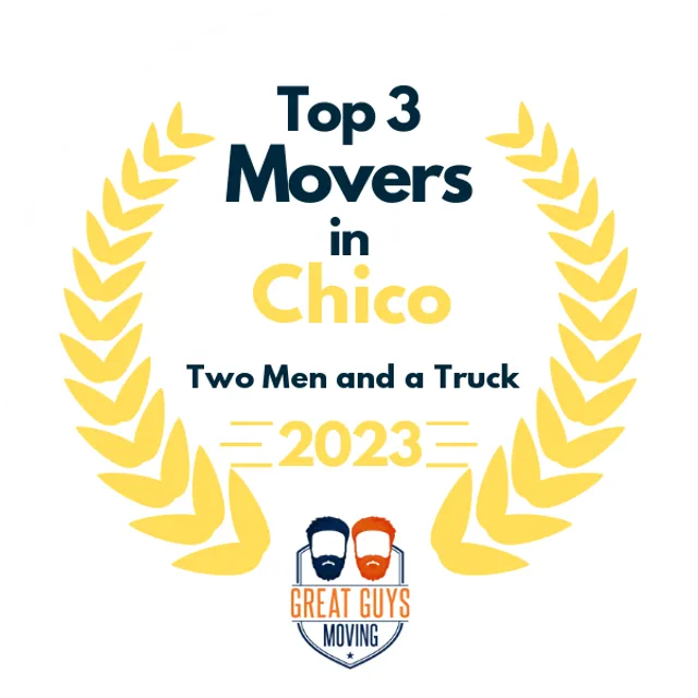 Top 3 Movers in Chico, CA 2023 award