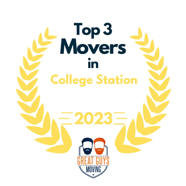 Top 3 Movers in College Station, TX 2023 award