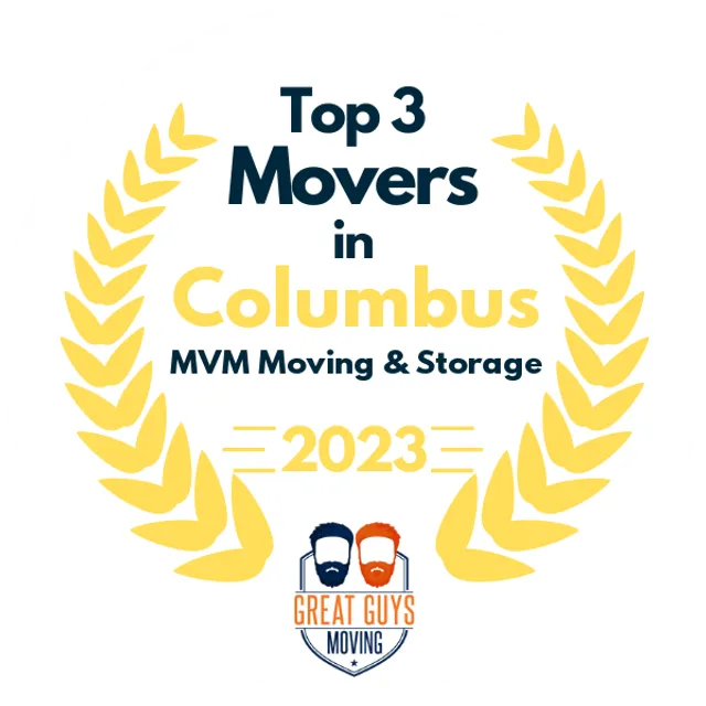 Top 3 Movers in Columbus, OH 2023 award