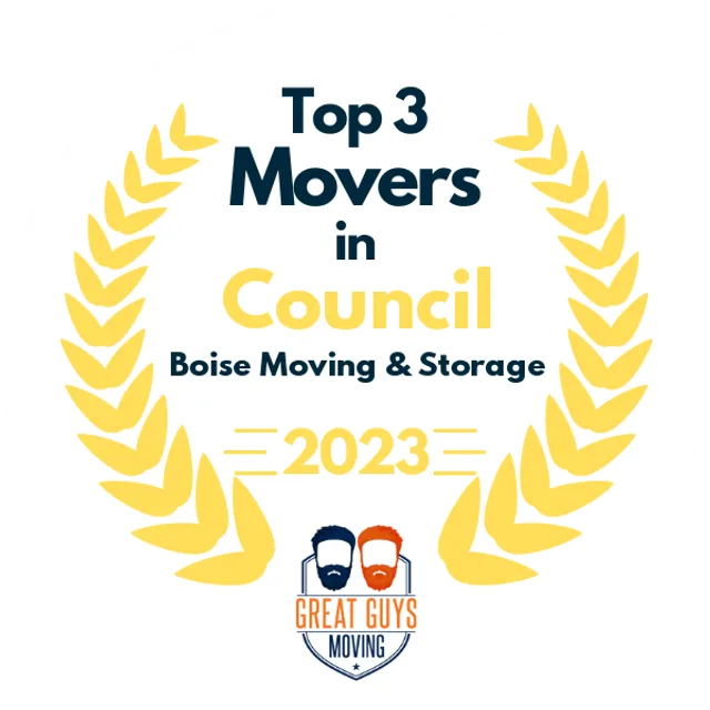 Top 3 Movers in Boise, ID 2023 award