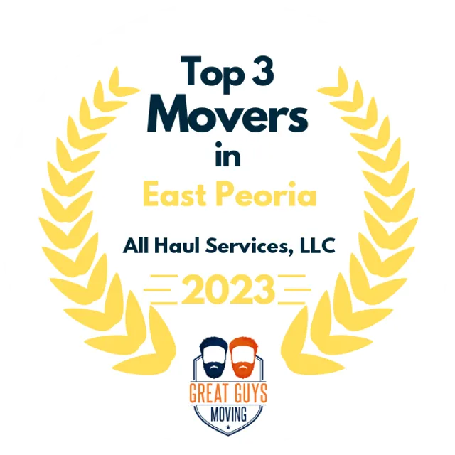 Top 3 Movers in Pekin, IL 2023 award