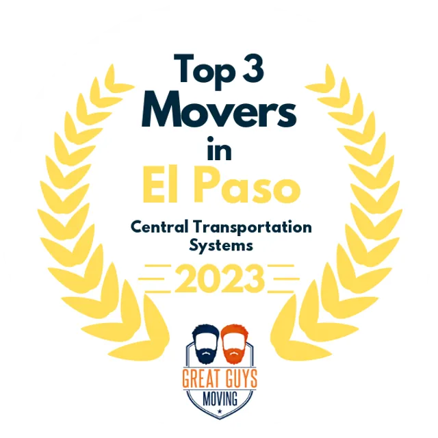 Top 3 Movers in El Paso, TX 2023 award