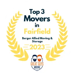 top 3 ranked movers in fairfield 2023 berger allied moving storage image