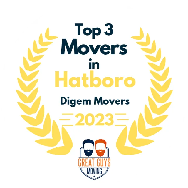 Top 3 Movers in Phoenixville, PA 2023 award