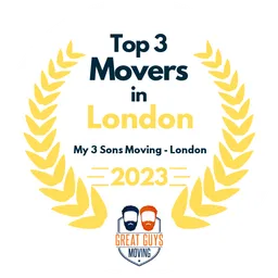 top 3 ranked movers in london 2023 my 3 sons moving london image