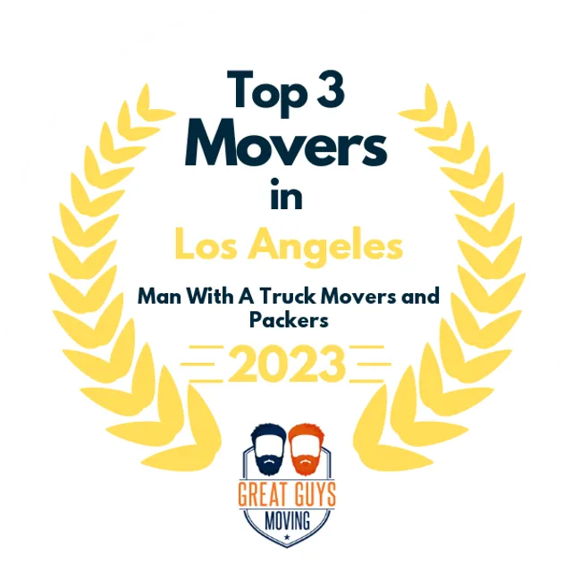 Top 3 Movers in Los Angeles, CA 2023 award