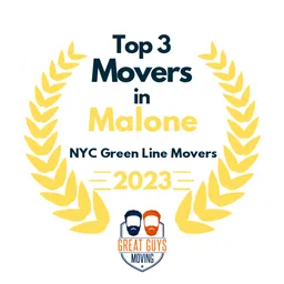 top 3 ranked movers in malone 2023 nyc green line movers image