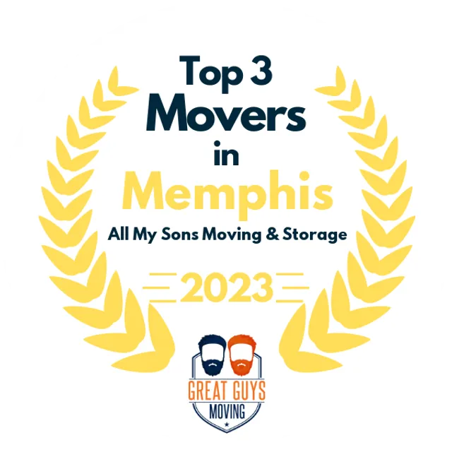 Top 3 Movers in Memphis, TN 2023 award