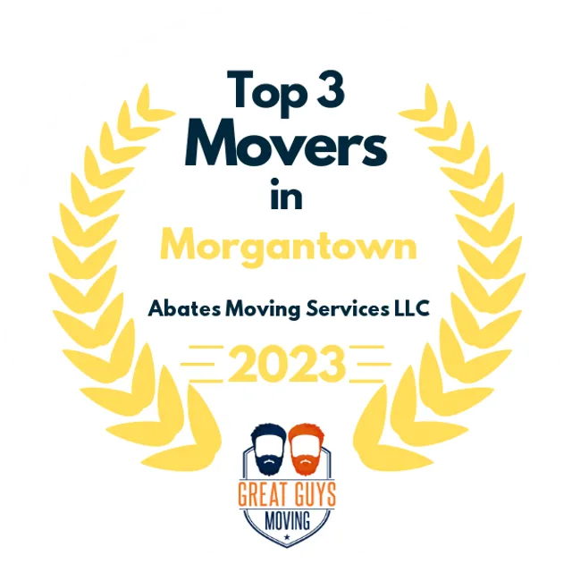 Top 3 Movers in Morgantown, WV 2023 award