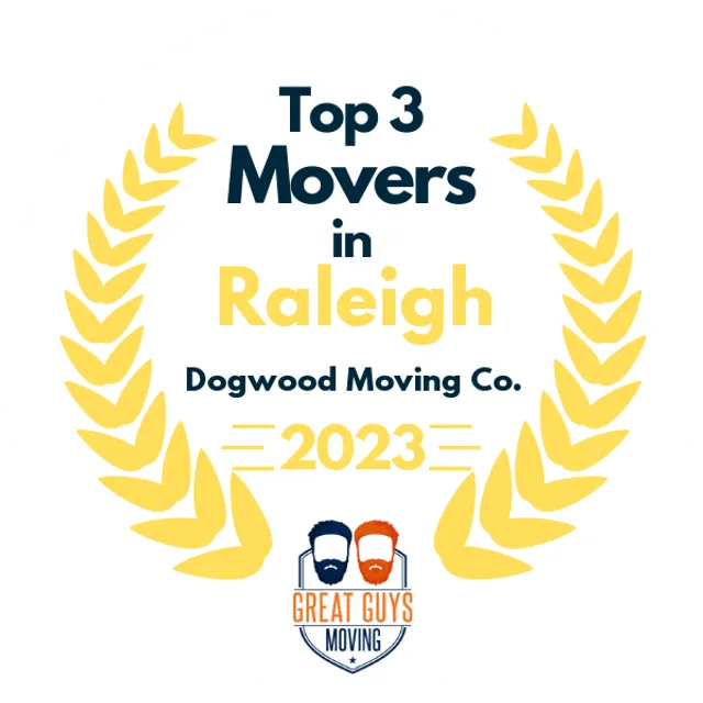 Top 3 Movers in Raleigh, NC 2023 award