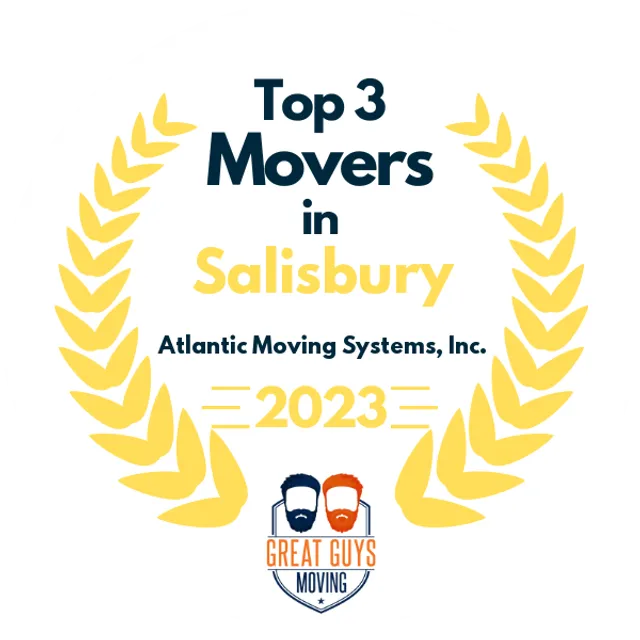 Top 3 Movers in Salisbury, MD 2023 award