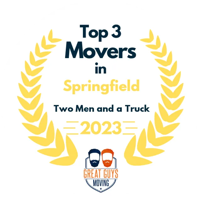 Top 3 Movers in Springfield, IL 2023 award