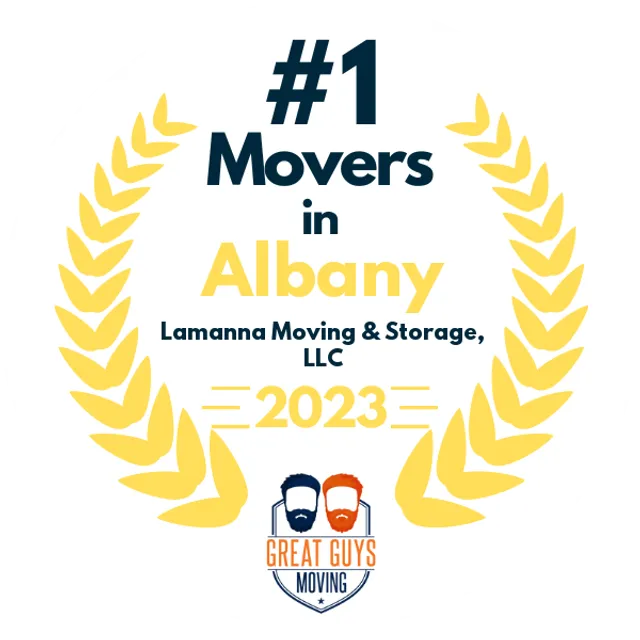 #1 Ranked Movers in Albany, NY 2023 award