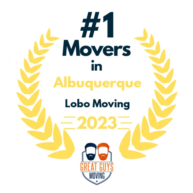 #1 Ranked Movers in Albuquerque, NM 2023 award