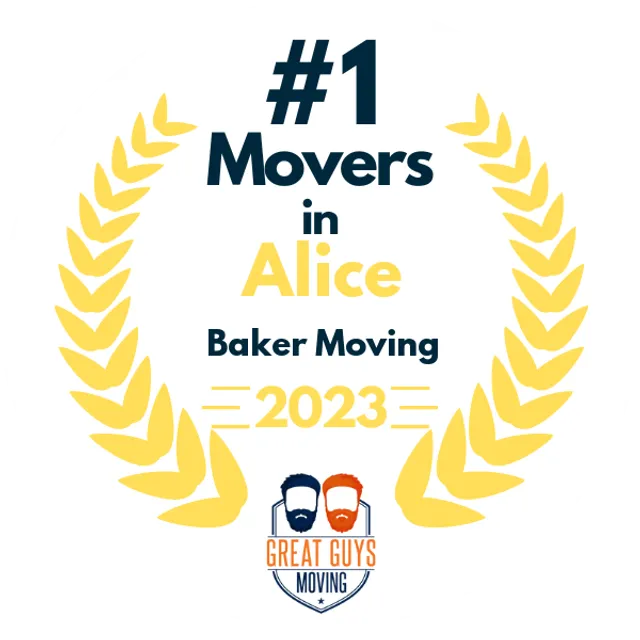 #1 Ranked Movers in Corpus Christi, TX 2023 award