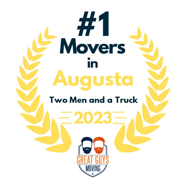 #1 Ranked Movers in Augusta, GA 2023 award