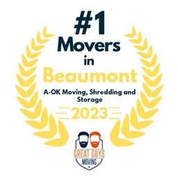 top ranked movers in beaumont 2023 a ok moving shredding and storage image