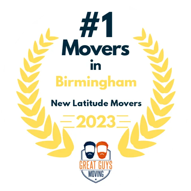 #1 Ranked Movers in Birmingham, AL 2023 award